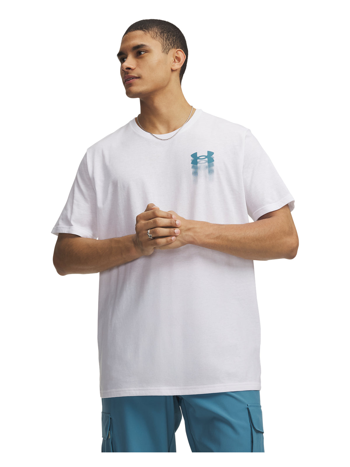 UA M BLUR LOGO SS