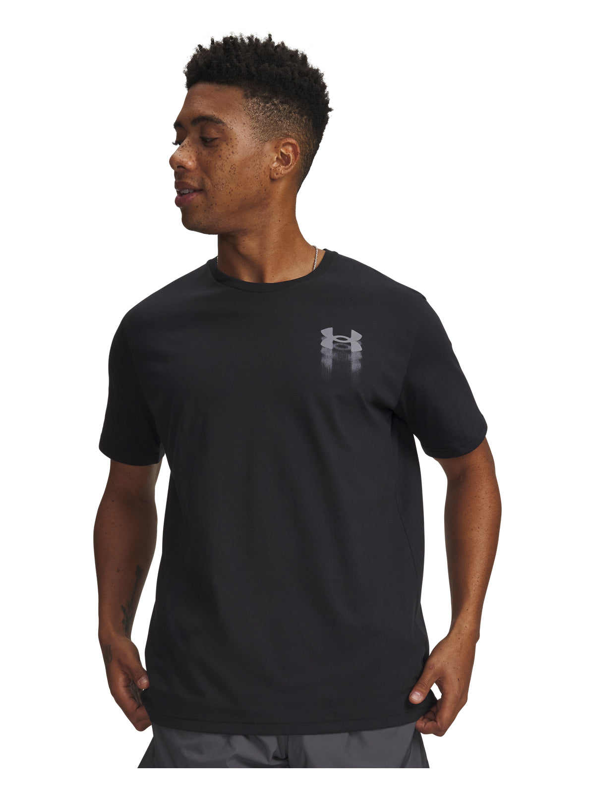 UA M BLUR LOGO SS