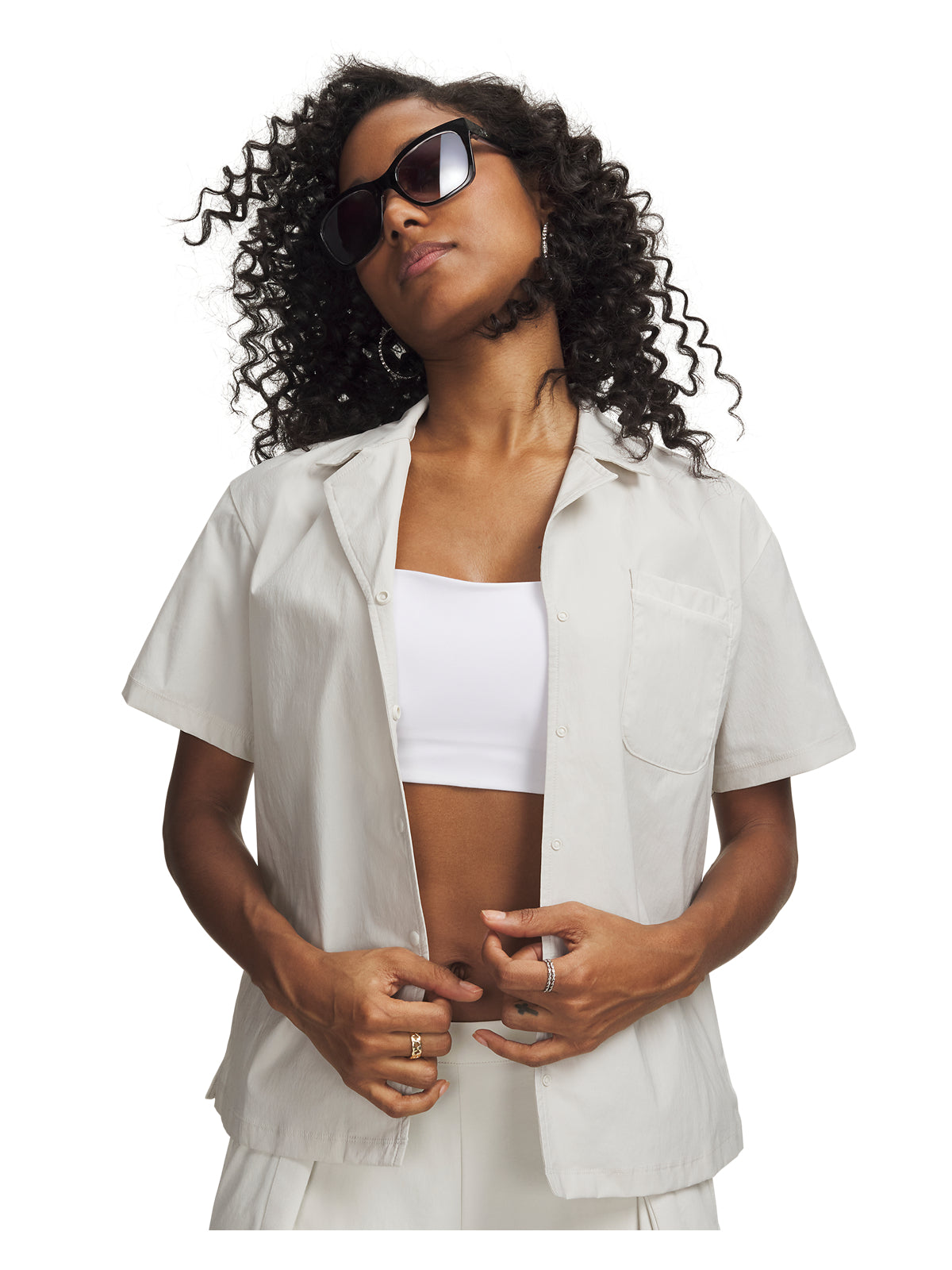 NSTPPBL BUTTON UP SS